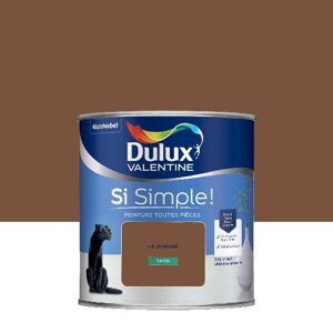 Dulux Valentine Si Simple! - Peinture toutes pieces - Satin Le Chocolat - 0,5L