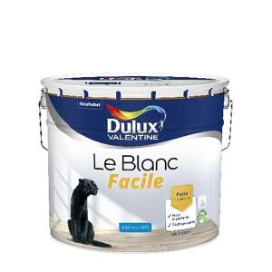 Dulux Valentine Le Blanc Facile - Facile à appliquer - Mat Blanc - 10L