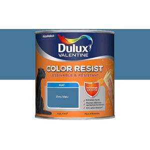 Peinture Dulux Valentine Color Resist - Murs&Boiseries; - Mat Zinc Bleu - 0,5L