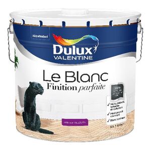 Dulux Valentine Le Blanc Finition Parfaite - Résultat excellent - Velours Blanc - 10L