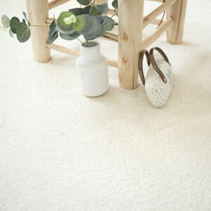 Moquette douce poils longs Touch Blanc creme