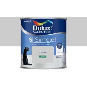 Dulux Valentine Si Simple! - Peinture toutes pieces - Satin Le Gris Clair - 0,5L