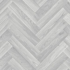 Sol Vinyle Link Plus - Imitation parquet gris baton rompu - Surface brillante