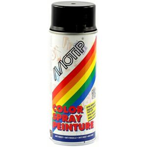 Bombe peinture Noir trafic brillant RAL 9017 Motip 400 ml M01655