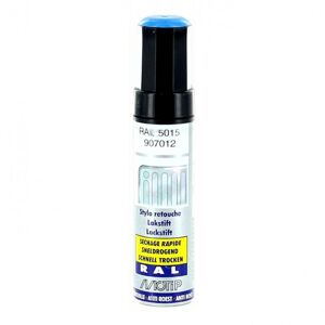 MoTip Pinceau retouche peinture Bleu ciel brillant acrylique RAL 5015 Motip