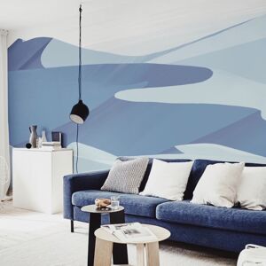 Acte Deco Papier peint panoramique dunes 425 x 250 cm bleu
