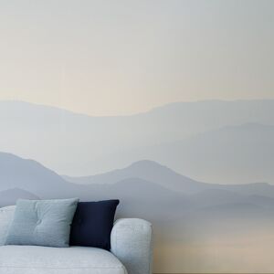 Acte Deco Papier peint panoramique misty mountains 425 x 250 cm bleu