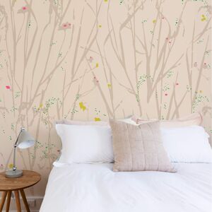 Acte Deco Papier peint panoramique herbes folles 525 x 250 cm beige