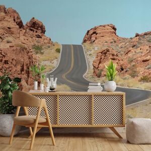 Hexoa Papier peint panoramique route du desert 364x270cm