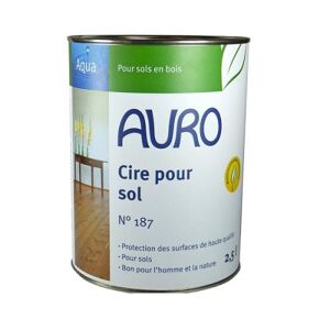 Auro - Cire pour sol (sols en bois et Lino) 2,5l - N° 187 Bois - Publicité