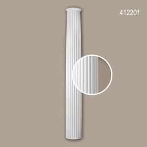 Fût de colonne Profhome 412201 Moulure de façade Colonne Élément de façade style ionique blanc - Publicité
