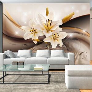 Artgeist Papier peint Golden Lily-Taille L 100 x H 70 cm Imprimé - Publicité