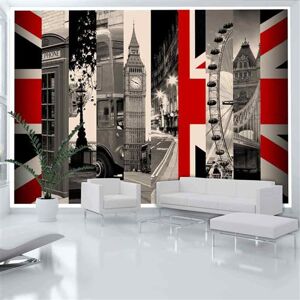 Artgeist Papier peint Symbols of London-Taille L 100 x H 70 cm Imprimé - Publicité