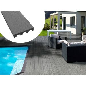 Habitat et Jardin Pack 5 m² - Lames de terrasse composite pleines - Gris Gris - Publicité