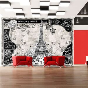 Artgeist Papier peint Bonjour Paris-Taille L 100 x H 70 cm Imprimé - Publicité