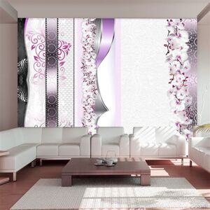 Artgeist Papier peint Parade of orchids in violet-Taille L 100 x H 70 cm Imprimé - Publicité