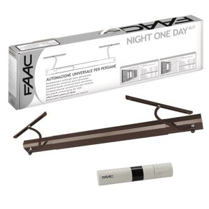 Kit Motorisation volets battants FAAC Night One Day SENSO marron (radio)