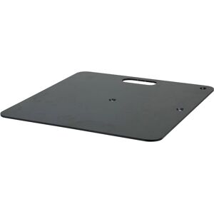 Sonstige Wentex Base Plate - Powder coated 450 (l) x 450 (L) mm - 8 kg, noir (revetement peinture poudree) - Accessoires structures aluminium