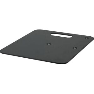 Sonstige Wentex Base Plate - Powder coated 600 (l) x 600 (L) mm - 14 kg, noir (revetement peinture poudree) - Accessoires structures aluminium