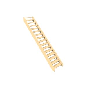 Levigne Escalier Droit en Bois 288 cm Olea (Pls Essences)