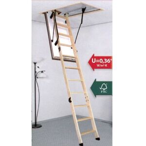 DOLLE Alufix Escalier escamotable 10 marches : : Bricolage