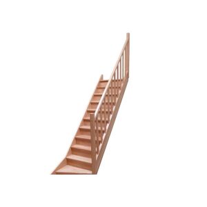 Levigne Rampe a Fuseaux en Hetre pour Escalier Quart Tournant Bas