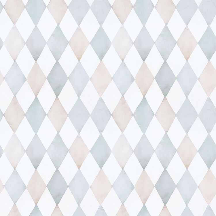 Lilipinso Papier peint Harlequin bleu (50 cm x 10 m)