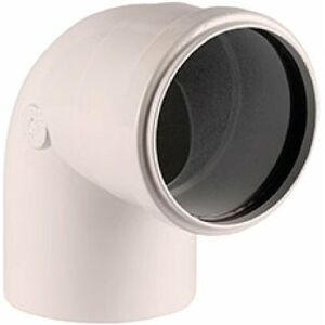 ATI CURVA 90° IN ALLUMINIO MONOPARETE M/F DN. 60 MM BIANCO 2-96PMF