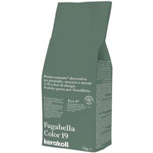 Kerakoll FUGABELLA COLOR 19 FUGANTE IBRIDO IN RESINA-CEMENTO DECORATIVO PER LA STUCCATURA DI PIASTRELLE MOSAICI E MARMI 3 KG. 36919