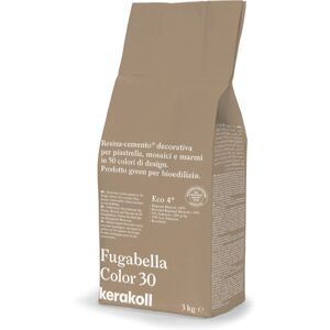 Kerakoll FUGABELLA COLOR 30 FUGANTE IBRIDO IN RESINA-CEMENTO DECORATIVO PER LA STUCCATURA DI PIASTRELLE MOSAICI E MARMI 3 KG. 36930