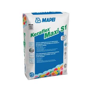 Mapei KERAFLEX MAXI S1 ADESIVO CEMENTIZIO AD ALTE PRESTAZIONI SACCO DA 23 KG. COLORE BIANCO 1202123