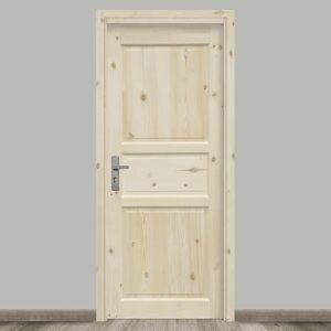 Leroy Merlin Porta battente Acul beige L 90 x H 210 cm reversibile