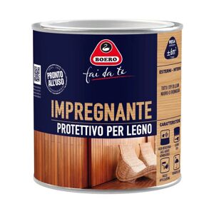 BOERO FAI DA TE Impregnante per legno da esterno a base solvente  Protettivo larice opaco 0.5 lt, 3 anni di protezione.