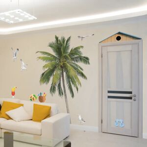 Leroy Merlin Sticker Summer palm 100x280 cm multicolore