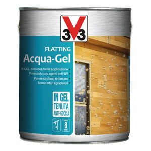 V33 Flatting a base acqua  Acqua-Gel incolore lucido 2.5 lt, 8 anni di protezione.