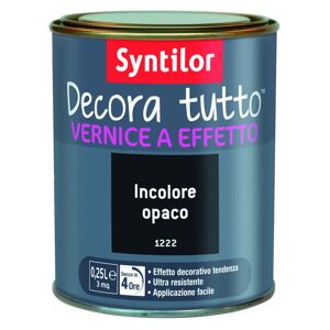 SYNTILOR Vernice  Decora tutto 0.25 L incolore opaco