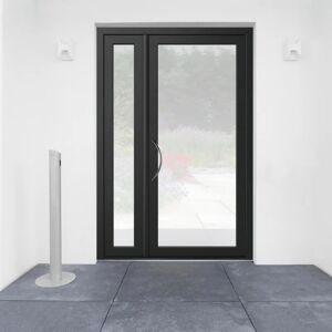 Leroy Merlin Portoncino d'ingresso Condo8 nero/nero L 90 x H 210 cm apertura destra