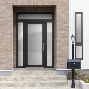 Leroy Merlin Portoncino d'ingresso Condo24 nero/nero L 90 x H 210 cm apertura sinistra