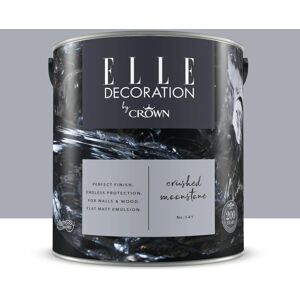 ELLE DECORATION Pittura per interni super lavabile,  by Crown grigio crushed moonstone 141 opaco, 2.5 L