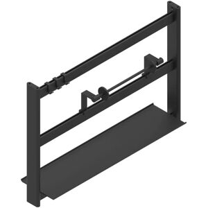 Leroy Merlin Barra sottopensile gancio nero P 220 cm x L 60 x H 400 mm