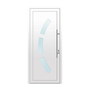 Leroy Merlin Portoncino d'ingresso 10007 bianco/bianco L 90 x H 210 cm apertura sinistra