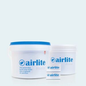 AIRLITE Pittura per interni anti inquinamento,  blu madreperla piemonte b401 opaco, 5 L