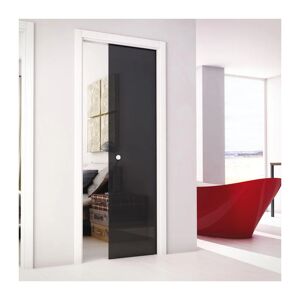 Leroy Merlin Porta scorrevole Secret nero L 73 x H 212 cm