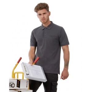 B&C Collection 100 Polo da lavoro Blended Pocket neutro o personalizzato