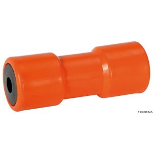 Osculati Rullo singolo reggichiglia 200 mm. Ø 75 mm. arancione con foro da Ø 21 mm.