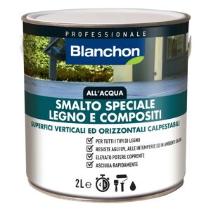 Tecnomat SMALTO LEGNO E COMPOSITI BLANCHON 2 l   VERTICALE E ORIZZONTALE   BIANCO