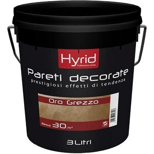 Hyrid By Covema FINITURA ORO GREZZO HYRID 3 l ALL'ACQUA 10 m² CON 1 l A 2 MANI