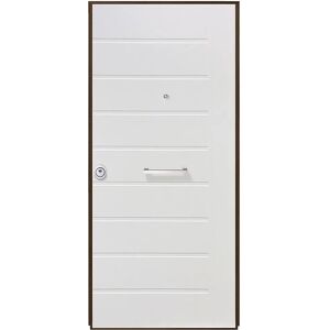 Tecnomat PORTA BLINDATA GLAUKO WHITE FALSO TELAIO APERTURA SPINTA A DESTRA 210x90 cm (HxL) CLASSE 3