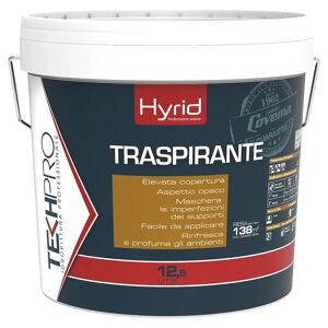 Hyrid By Covema IDROPITTURA TRASPIRANTE COVEMA BIANCA 12,5 l PER BAGNI E CUCINE 5-6 m² CON 1 l A 2 MANI