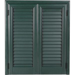 Tecnomat PERSIANA IN ALLUMINIO VERDE MAREZZATO 2 ANTE 120x120 cm (LxH)